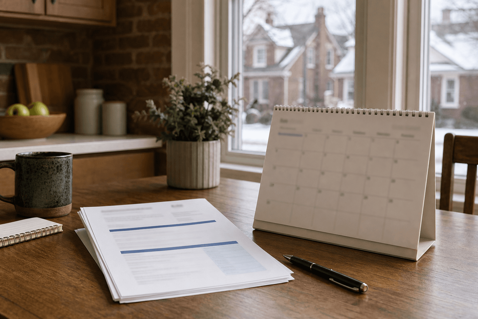 Cleveland-area home table with property record printouts and comparable sale sheets