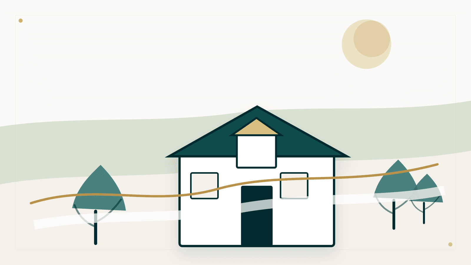Amherst neighborhood homes with subtle school district line comparison